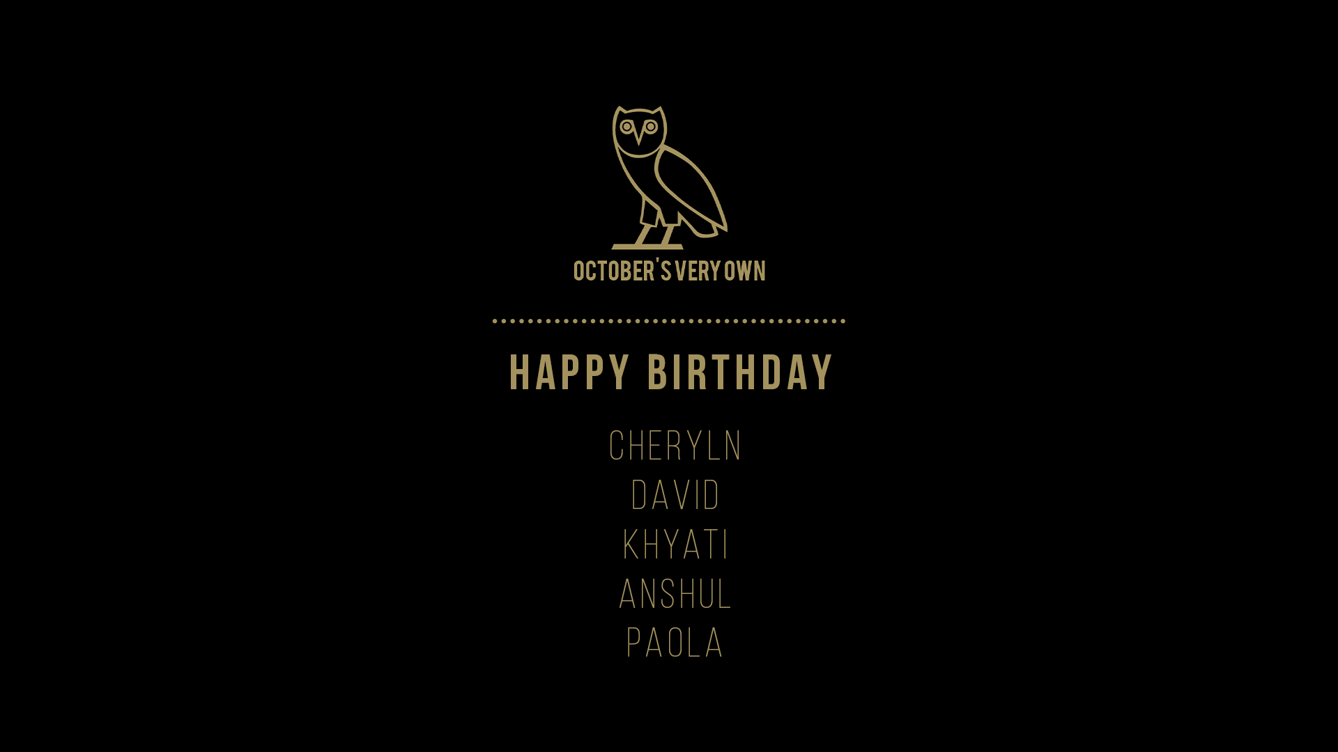 October Birthday
